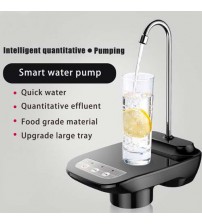 Portable Electric Water Bottle Pump With Large Base Wireless Auto Drinking Water Dispenser